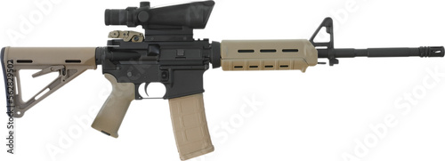 AR-15 with polymer handguard and stock