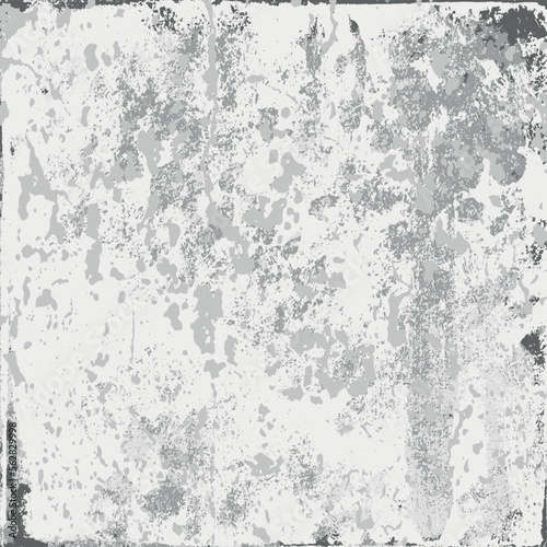 Grunge background is grey. Abstract scratched texture. Vector graffiti © Alexandr