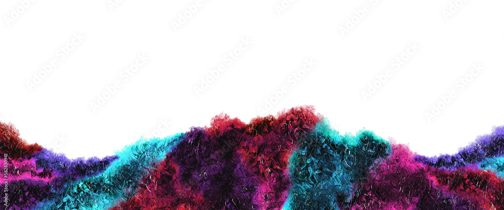 Fototapeta premium Abstract fluid art painting with alcohol ink wave, liquid design illustration with free copy space, magenta and blue, wallpaper background with strong texture