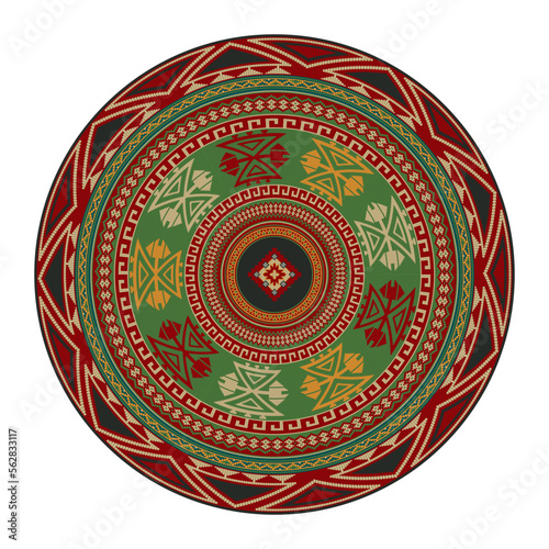 Kilim round design element 11