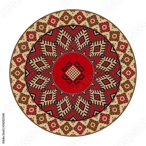 Kilim round design element 12