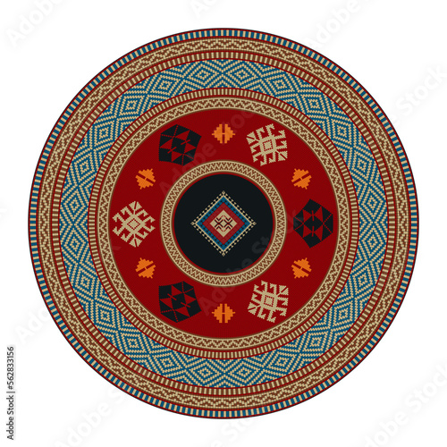 Kilim round design element 13