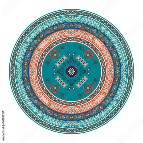 Kilim round design element 22