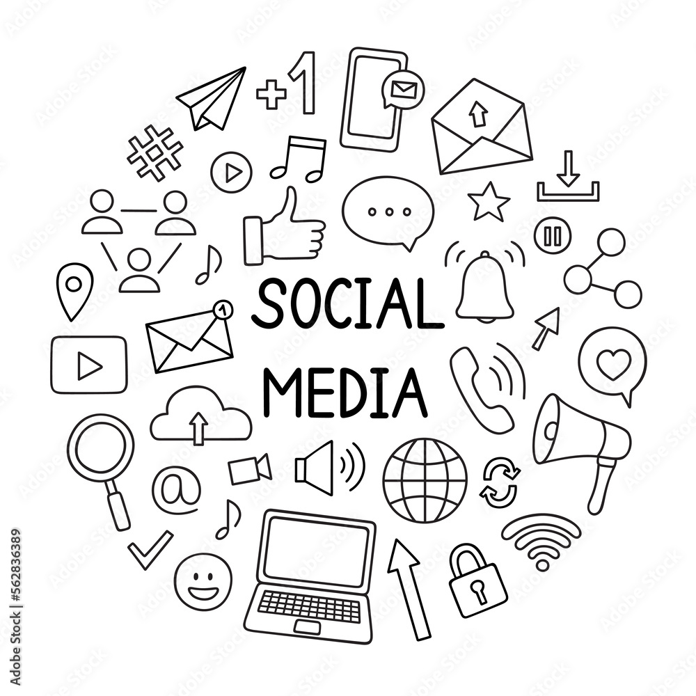 Effects of Social Media | Social media drawings, Poster drawing, Social  media art