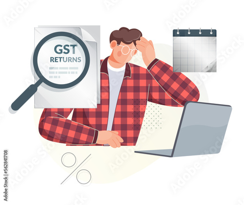 Stress of GST Compliance and Return Filing - Illustration