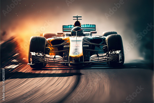 racing car illustration. © Ricardo Nóbrega
