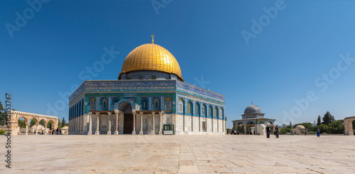 A view of The Dome of the Rock on the temple mount in Jerusalem, Israel