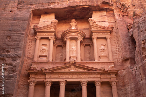 The Treasury in Petra, Jordan in the Middle East