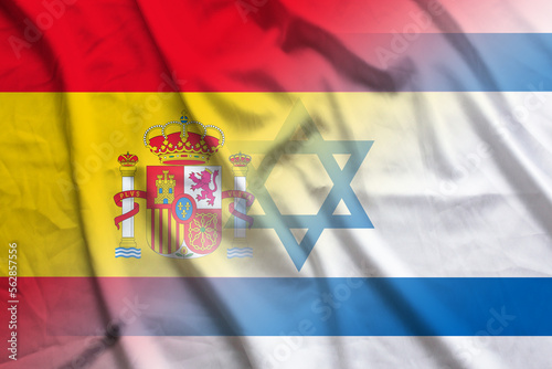 Spain and Israel political flag transborder relations ISR ESP
