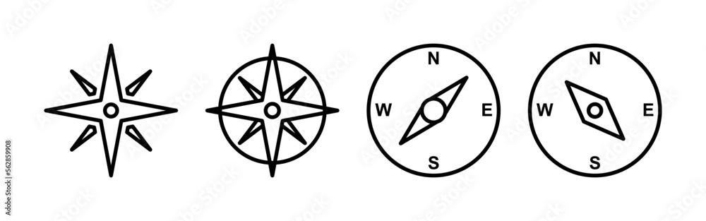 Compass Icon Copy Compass icon vector for web and mobile app. arrow compass icon sign and ...