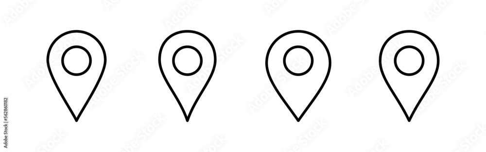 Pin icon vector for web and mobile app. Location sign and symbol. destination icon. map pin Pin icon vector for web and mobile app. Location sign and symbol. destination icon. map pin