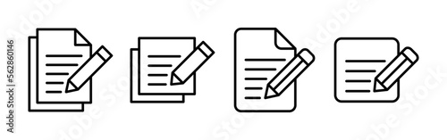 Note icon vector for web and mobile app. notepad sign and symbol