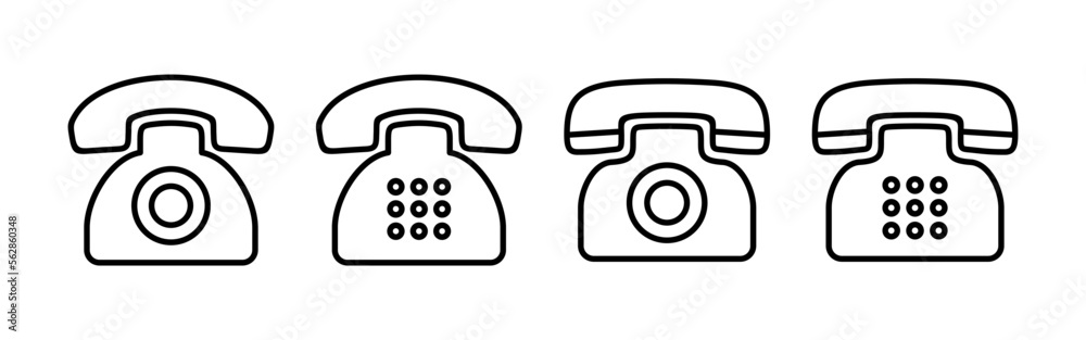 Telephone icon vector for web and mobile app. phone sign and symbol Telephone icon vector for web and mobile app. phone sign and symbol