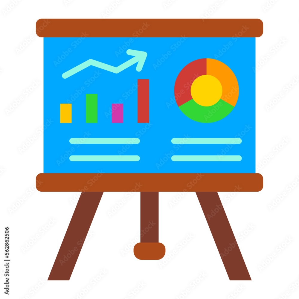 Presentation Flat Icon Presentation Flat Icon