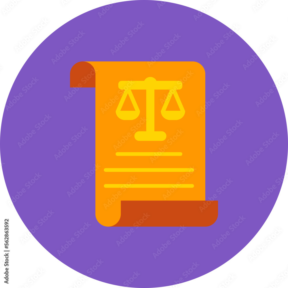 Scroll Multicolor Circle Flat Icon Scroll Multicolor Circle Flat Icon