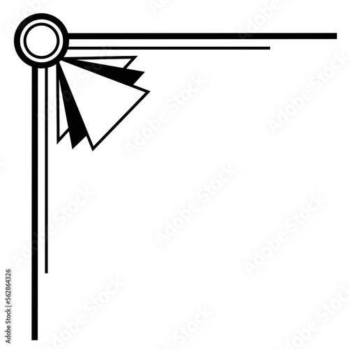 Art Deco Frame border design element