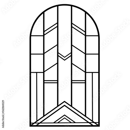 Art Deco Frame border design element