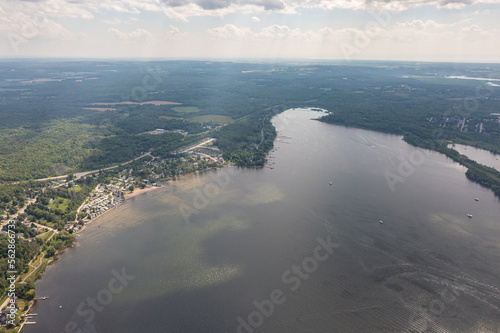 Wallpaper Mural Victoria Harbour waubausehene beach by PENETANGUISHENE in ontario canada  drone views  Torontodigital.ca