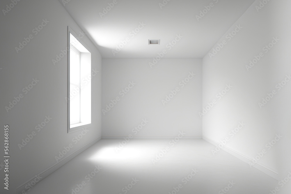 White clean minimal room interior copy space background. Generative ai. White clean minimal room interior copy space background. Generative ai.