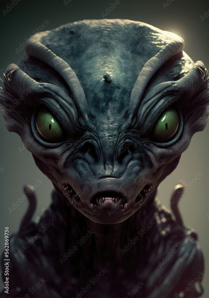 Generative AI. Alien Heads No.142 Generative AI. Alien Heads No.142
