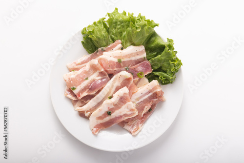 豚バラカルビ焼き肉用　(ネギ塩焼き)