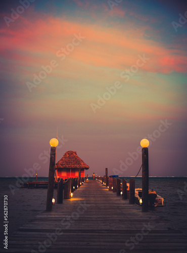 sunset at the pier