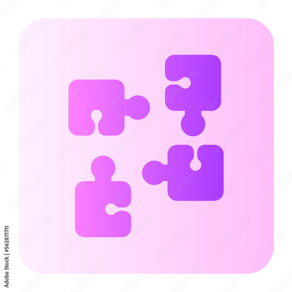 puzzle gradient icon puzzle gradient icon