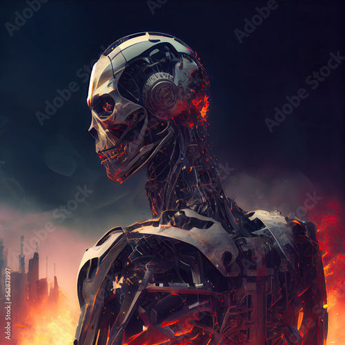 Futuristic Cyborg - By Generative AI