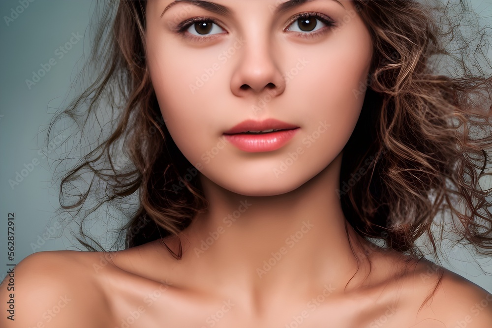 Naklejka premium 女性AI作成 with generative ai