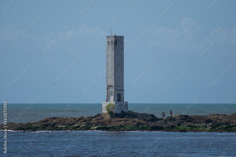 Farol de Itacaré, Praia de Conchas, Bahia, Brasil. 