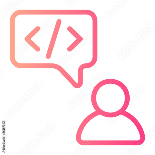 programmer gradient icon