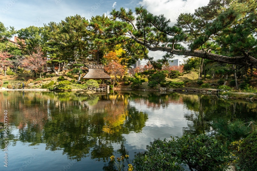 Reflecting pond Shukkeien