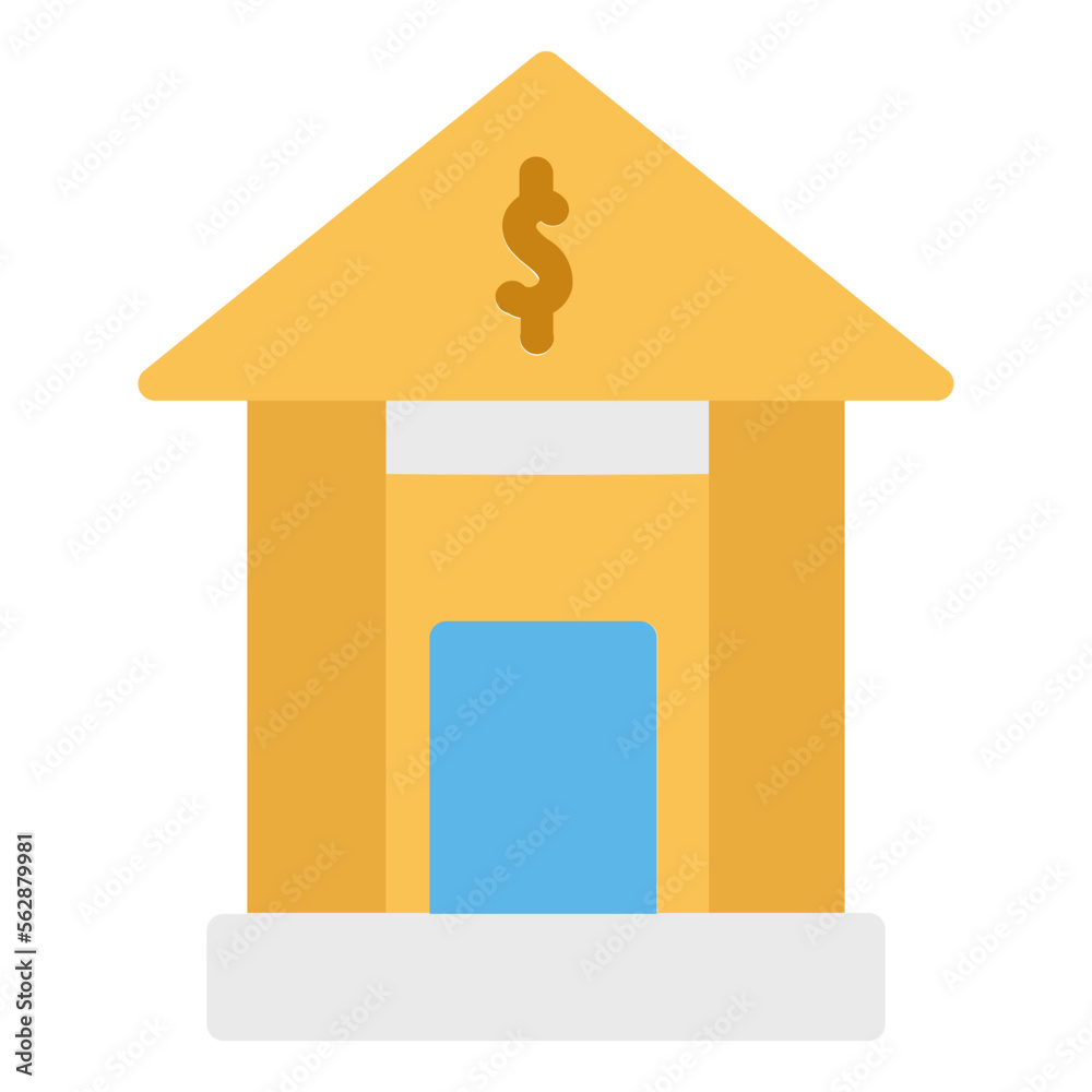 bank flat icon
