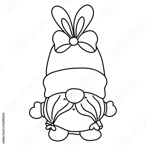 Cute easter gnome, bunny gnome, Rabbit Gnome Easter Elements