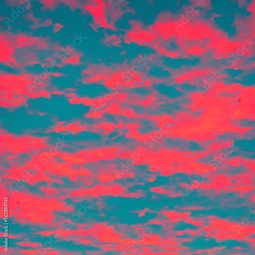 Neon Sky Background "Generative AI"