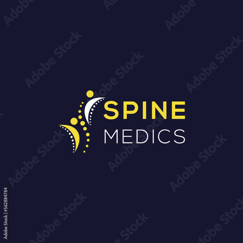 spine medics logo, medical logo, minimalist and business logo design in vector template.