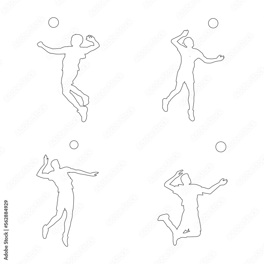 Fototapeta premium volleyball icon vektor