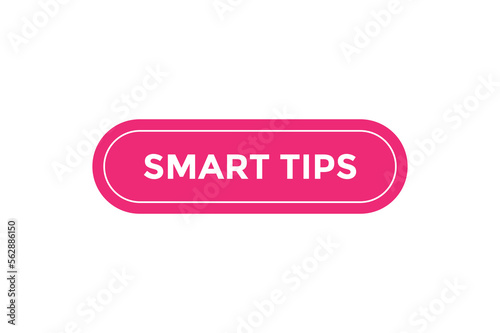 Smart tips button web banner templates. Vector Illustration 