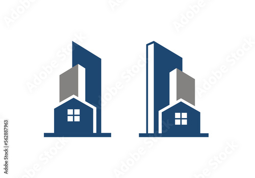 house building logo design template.icon for science technology