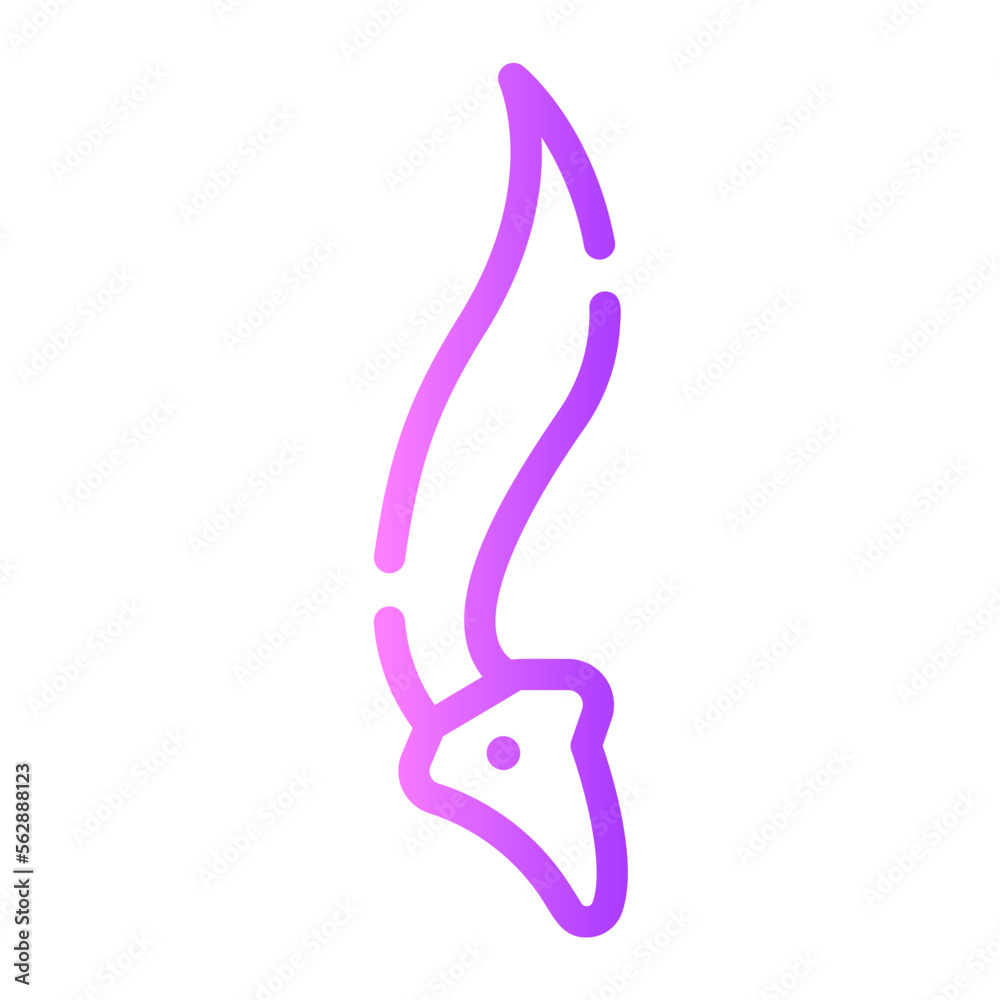 Obraz premium kujang gradient icon