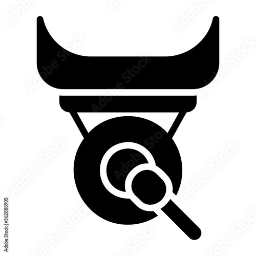 gong glyph icon