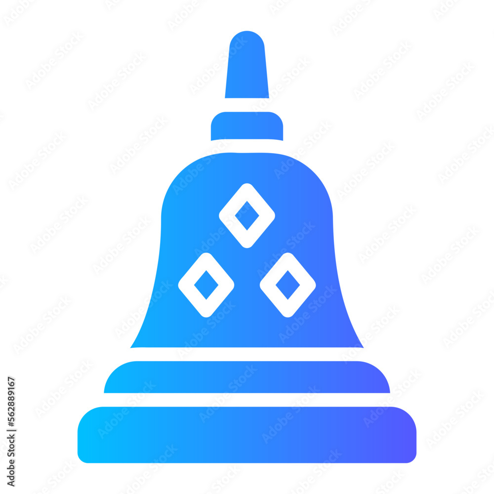 borobudur gradient icon borobudur gradient icon