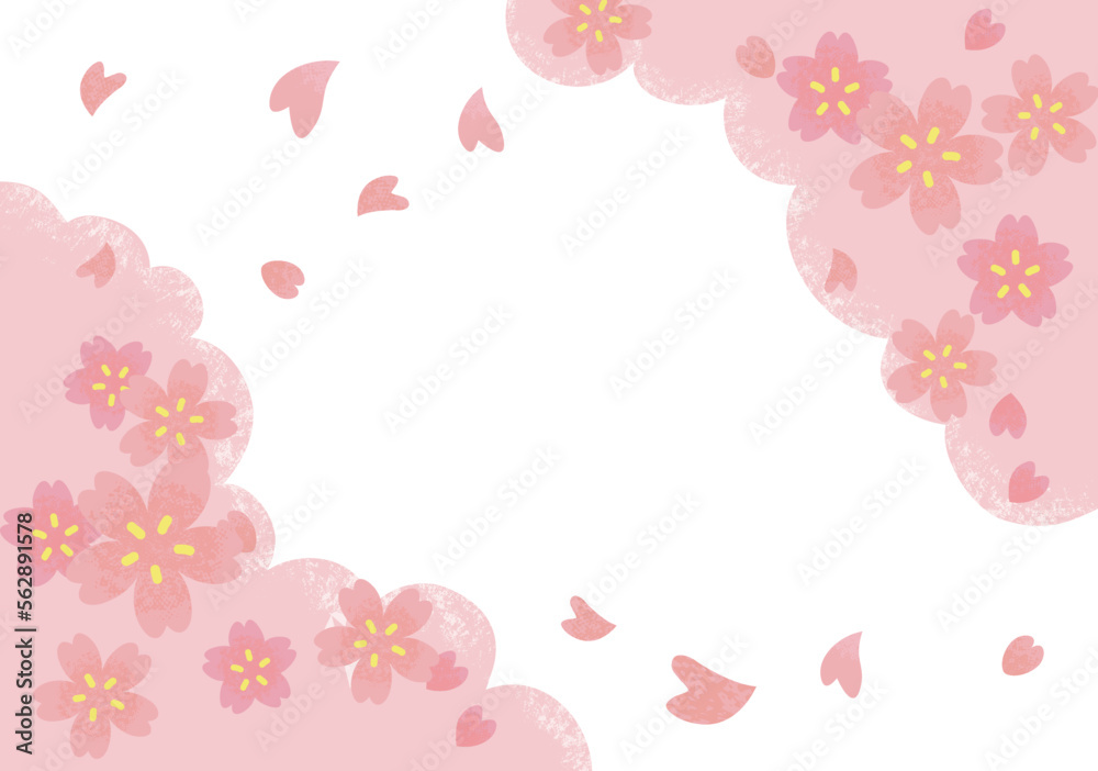 桜のフレーム・背景