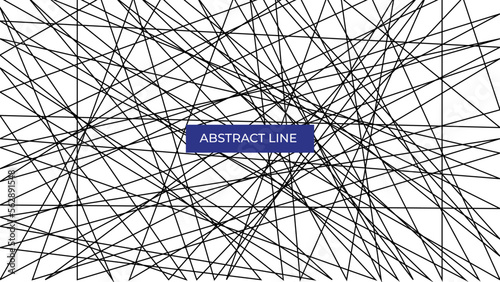 vector Asymmetrical texture with random chaotic lines colors abstract geometric pattern