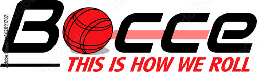 Foto Premium editable vector file of bocce sport logo best for your team tournament i
