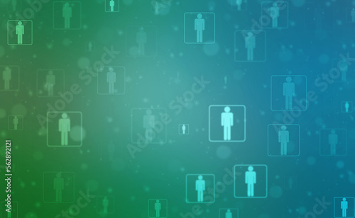 Business Network Concept Background, Social Networks and interaction concept, Digital Abstract Technology background, Social connection and networking background
