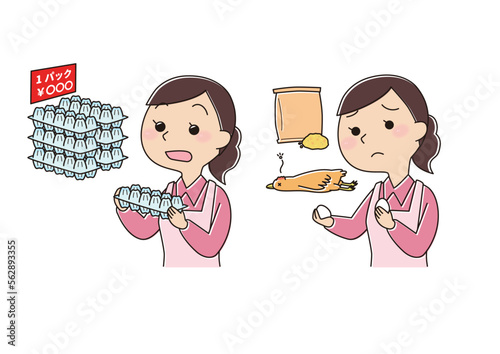 卵高騰で値上がりが不安な主婦