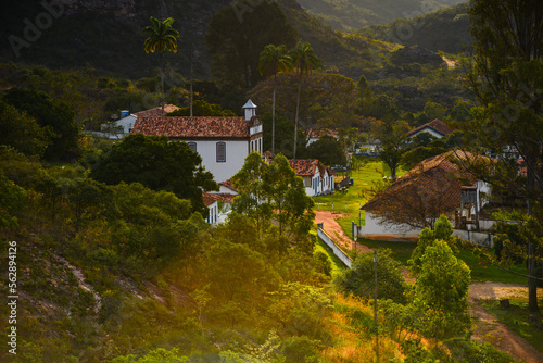 Late afternoon in the historic village of Biribiri, near Diamantina, Minas Gerais state, Brazil