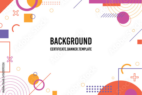 Geometri start up Background Template for Certificate Banner wallpaper