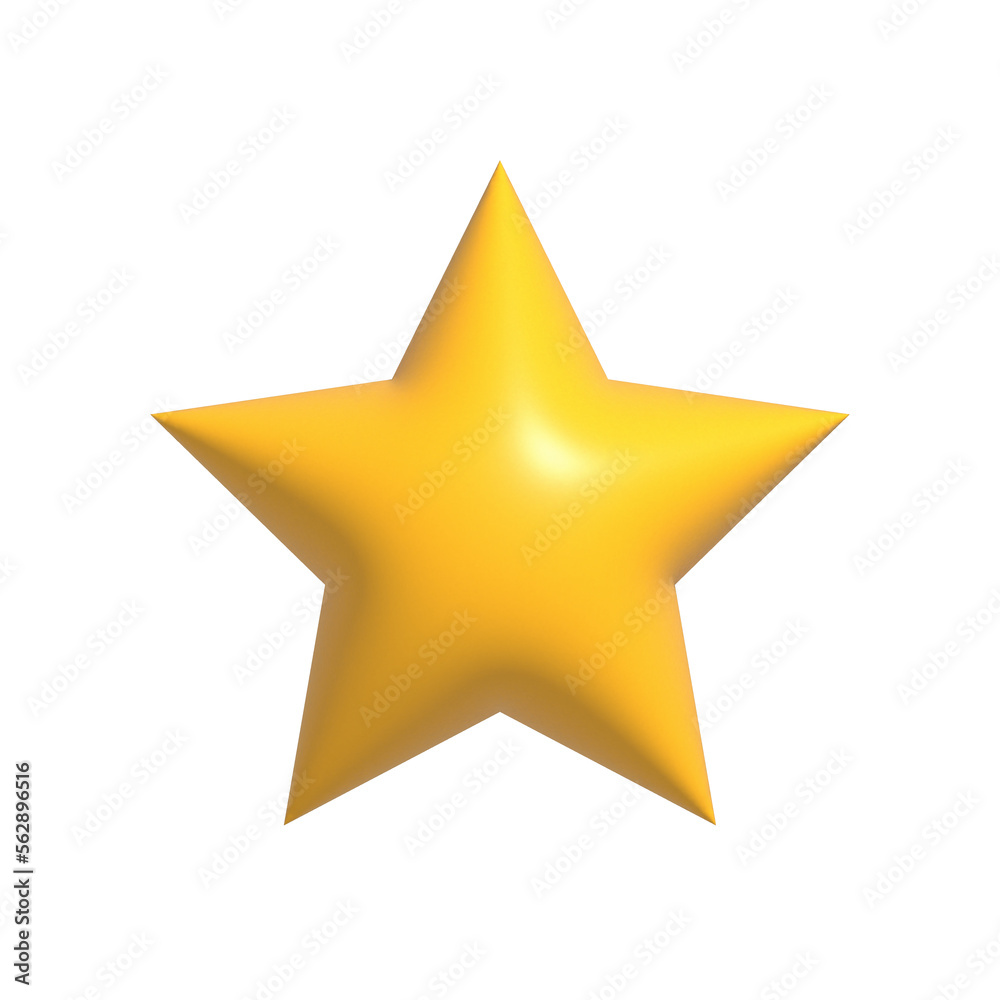 3D Star icon isolated on background, Customer rating feedback concept 3d rendering 3D Star icon isolated on background, Customer rating feedback concept 3d rendering
